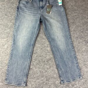 STUDIO BLUE JEANS RAYA  MID RISE WOMENS SIZE 32 BLUE DENIM ESB01574ST-NIGOU NWT